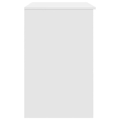 Desk White 86x49x76 cm Engineered Wood