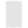 Desk White 86x49x76 cm Engineered Wood