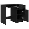 Desk Black Oak 86x49x76 cm Engineered Wood