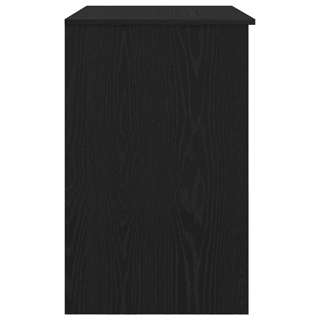 Desk Black Oak 86x49x76 cm Engineered Wood