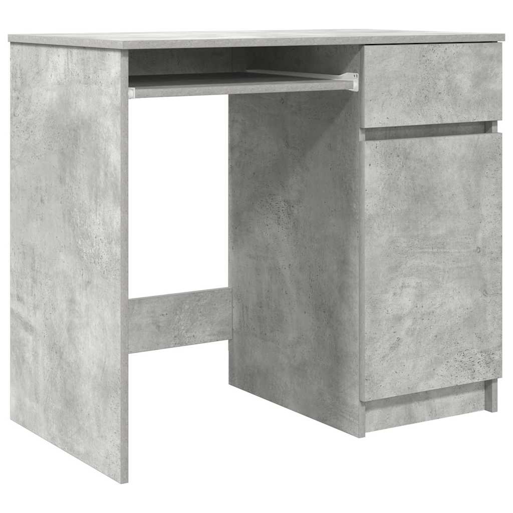 Desk Concrete Grey 86x49x76 cm Engineered Wood