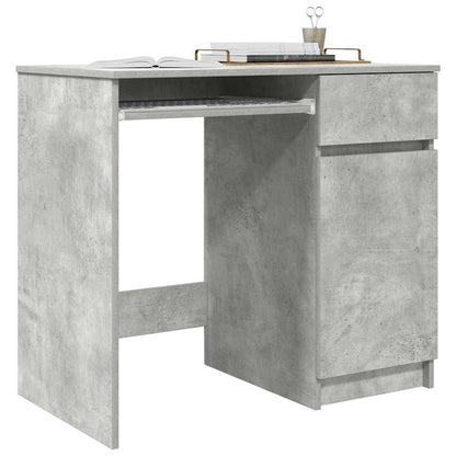 Desk Concrete Grey 86x49x76 cm Engineered Wood