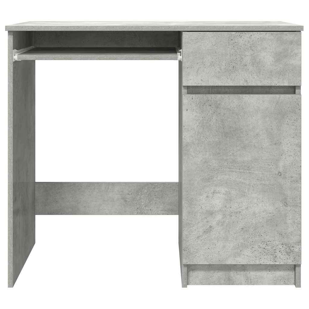 Desk Concrete Grey 86x49x76 cm Engineered Wood