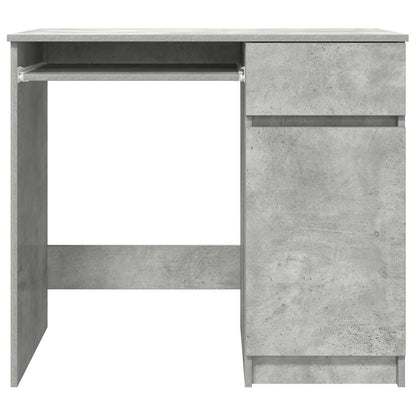 Desk Concrete Grey 86x49x76 cm Engineered Wood