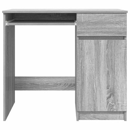 Desk Grey Sonoma 86x49x76 cm Engineered Wood
