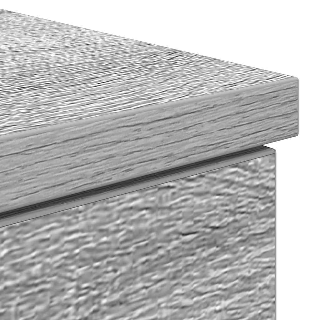 Desk Grey Sonoma 86x49x76 cm Engineered Wood