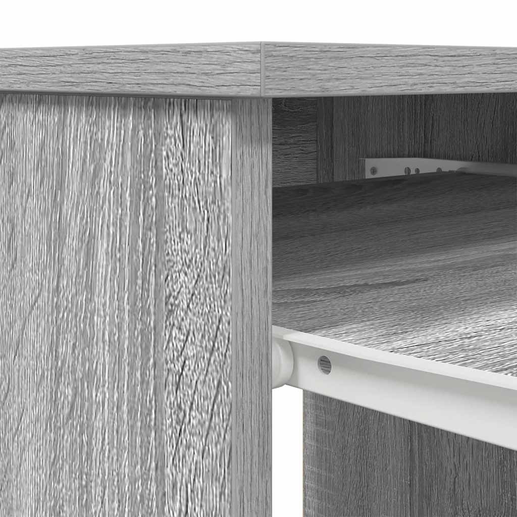 Desk Grey Sonoma 86x49x76 cm Engineered Wood