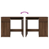 Desk Brown Oak 86x49x76 cm Engineered Wood