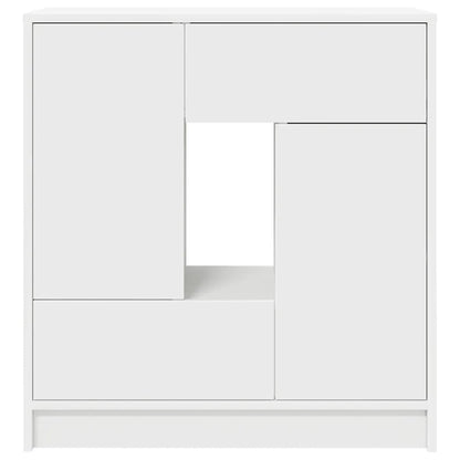 Sideboard with Drawers and Doors White 70.5x34x74.5 cm