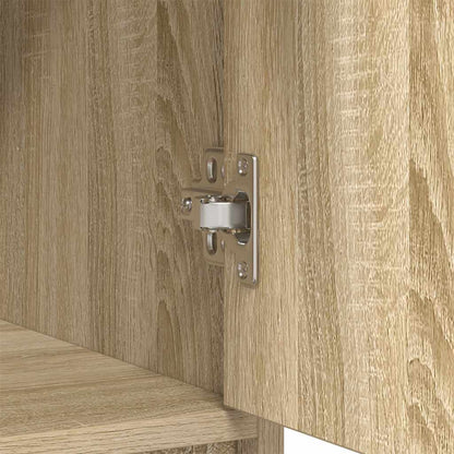 Sideboard with Drawers and Doors Sonoma Oak 70.5x34x74.5 cm
