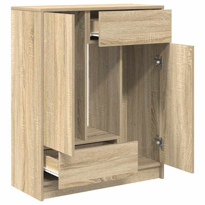 Sideboard with Drawers and Doors Sonoma Oak 73x31x90 cm