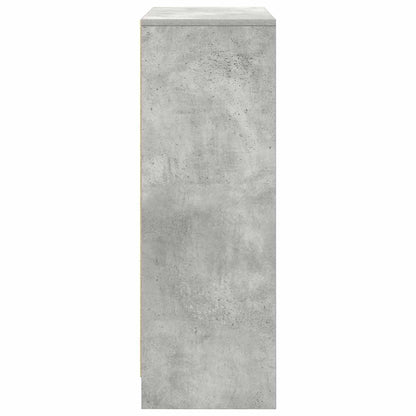 Sideboard with Drawers and Doors Concrete Grey 73x31x90 cm