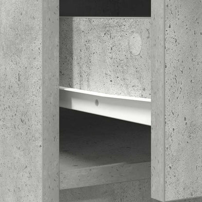 Sideboard with Drawers and Doors Concrete Grey 73x31x90 cm