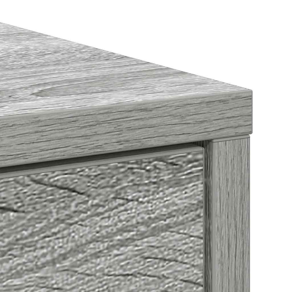 Sideboard with Drawers and Doors Grey Sonoma 73x31x90 cm