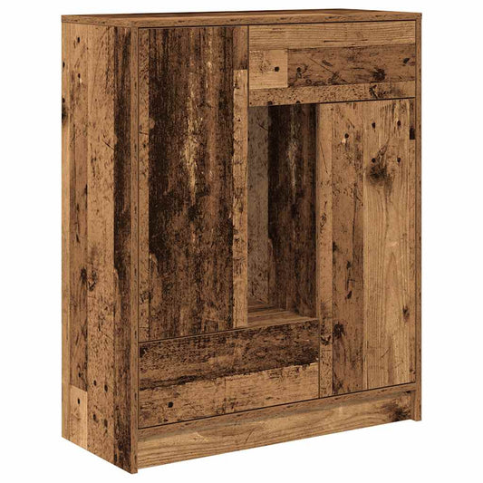 Sideboard with Drawers and Doors Old Wood 73x31x90 cm