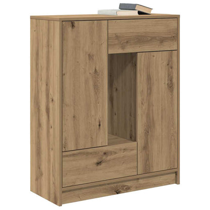Sideboard with Drawers and Doors Artisan Oak 73x31x90 cm