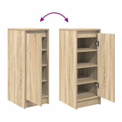 Shoe Cabinet Sonoma Oak 29.5x34x76 cm Engineered Wood