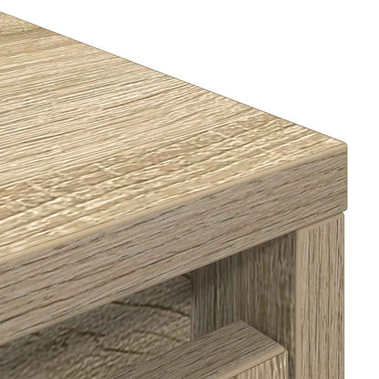 Shoe Cabinet Sonoma Oak 29.5x34x76 cm Engineered Wood