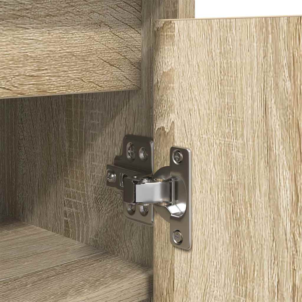 Shoe Cabinet Sonoma Oak 57x34x76 cm Engineered Wood