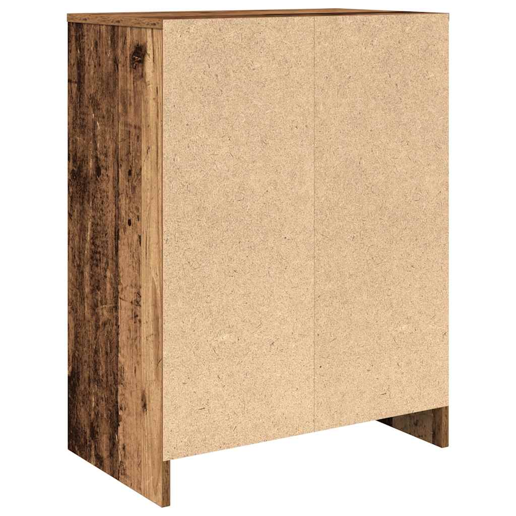 Shoe Cabinet Old Wood 57x34x76 cm Engineered Wood