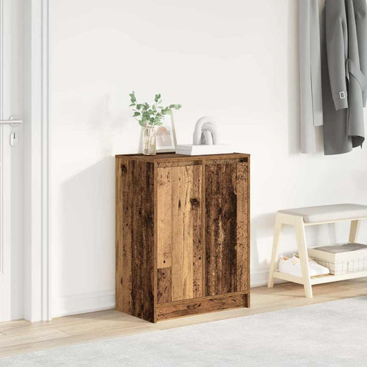 Shoe Cabinet Old Wood 57x34x76 cm Engineered Wood
