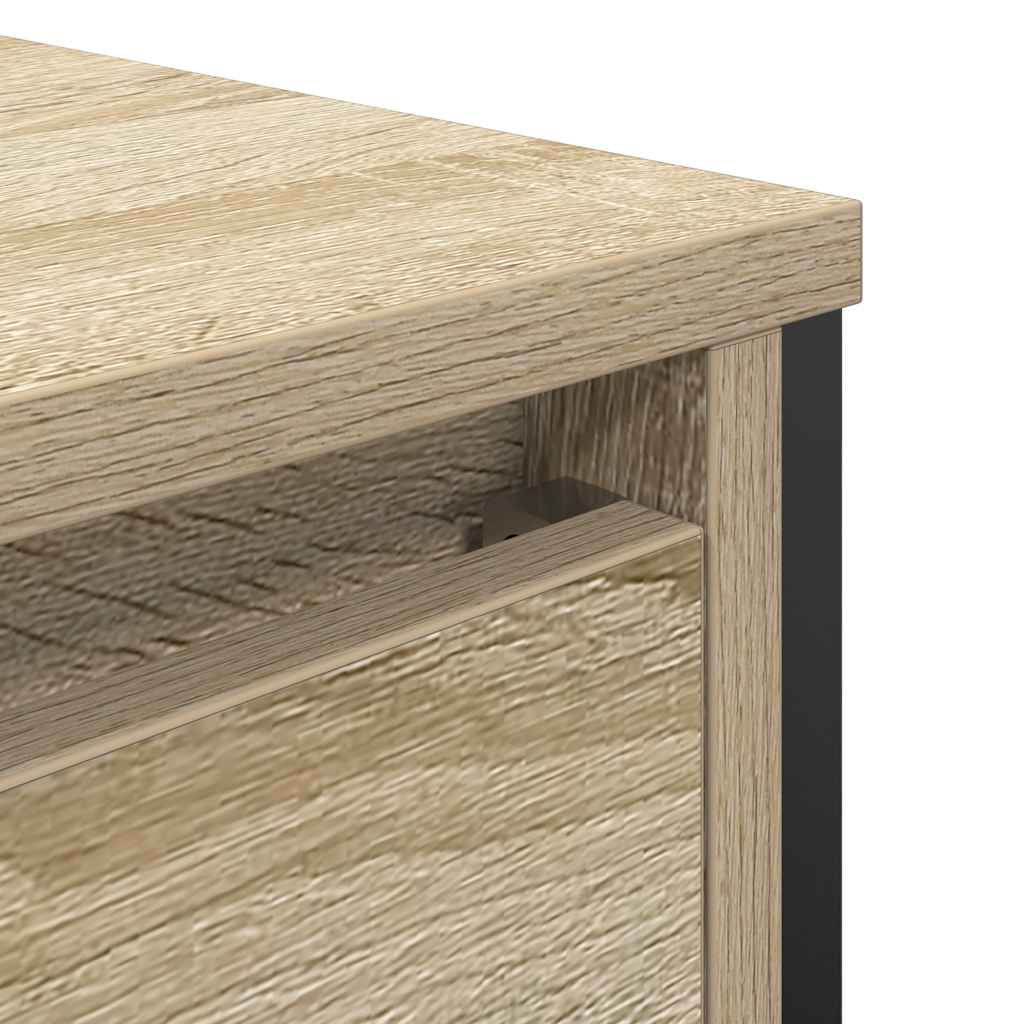 Bathroom Basin Cabinet with Drawers Sonoma Oak 90x34.5x60 cm