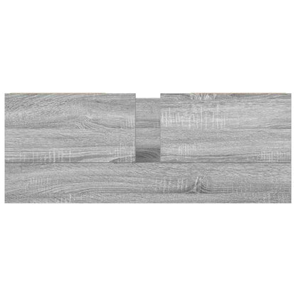 Basin Cabinet with Drawers Grey Sonoma 90x34.5x60 cm