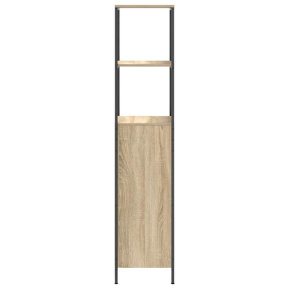 Bathroom Cabinet with Shelves Sonoma Oak 36x35x165 cm