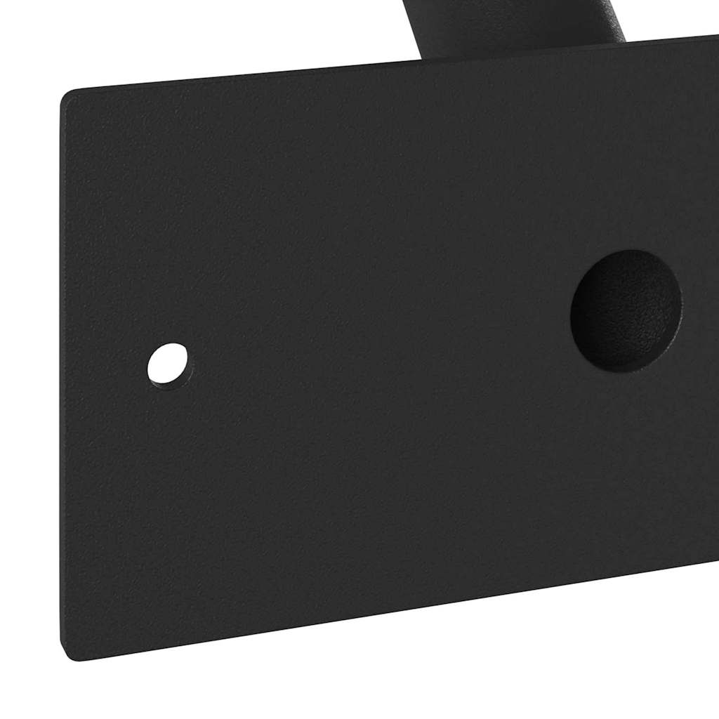Flag Pole Holde Black 13 x 6 x 0.2 cm Steel