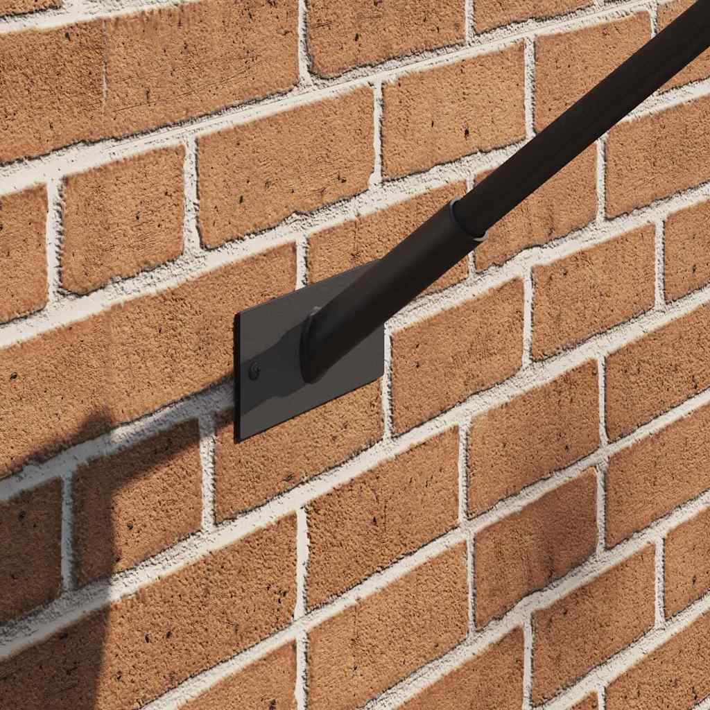 Flag Pole Holde Black 13 x 6 x 0.2 cm Steel