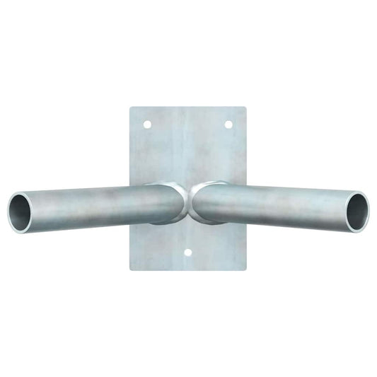 Flag Pole Holde Silver 11.5 x 7.5 x 0.2 cm Steel