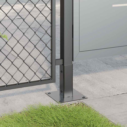 vidaXL Post Bases Square 4 pcs Anthracite 2.01x2.01" Powder-coated Steel