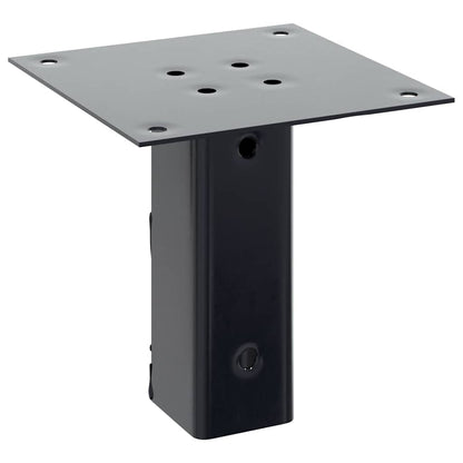 vidaXL Post Bases Square 4 pcs Anthracite 2.01x2.01" Powder-coated Steel