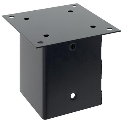 vidaXL Post Bases Square 12 pcs Anthracite 4.76x4.76" Powder-coated Steel