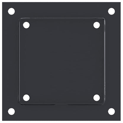 Post Bases Square 4 pcs Anthracite 5.55x5.55" Powder-coated Steel