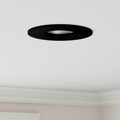 Spotlight 6 pcs Black 9 x 9 x 2 cm Aluminium
