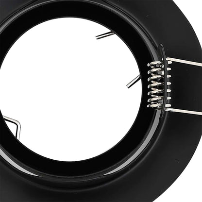 Spotlight 24 pcs Black 9 x 9 x 2.5 cm Metal