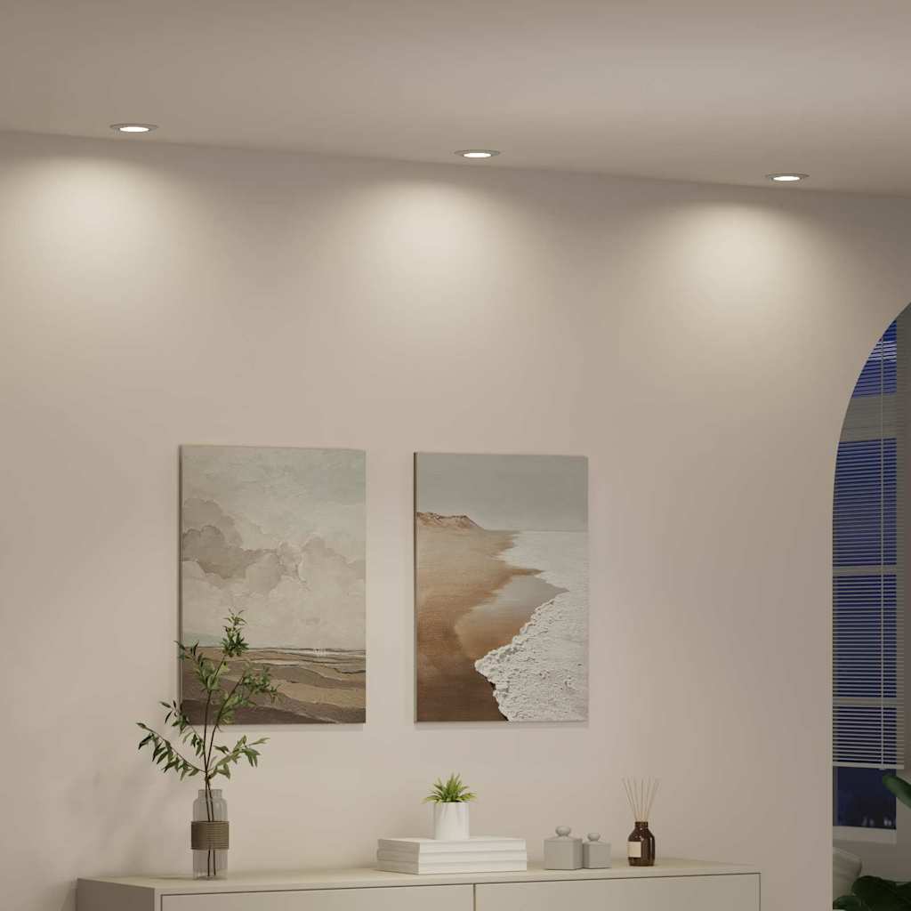 Spotlight 12 pcs White 9 x 9 x 2.5 cm Metal