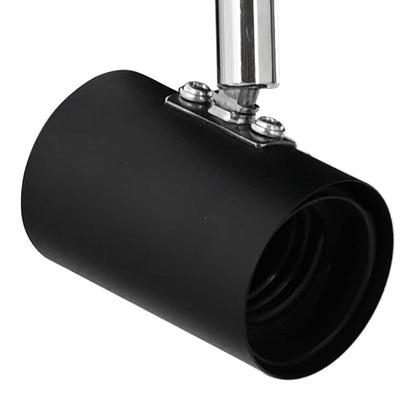 Ceiling Spotlight with Spotlights Black 6.5 x 6 x 11.5 cm Metal