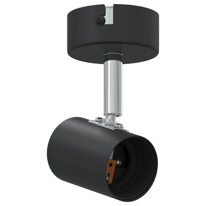 Ceiling Spotlight with Spotlights Black 6.5 x 6 x 11.5 cm Metal