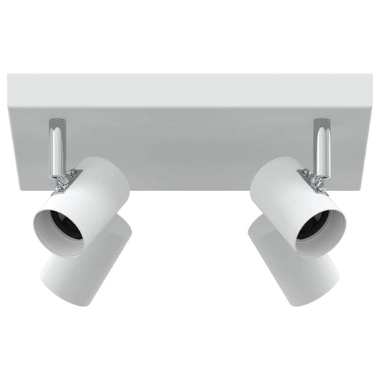 Ceiling Spotlight with Spotlights White 26 x 26 x 11.5 cm Metal