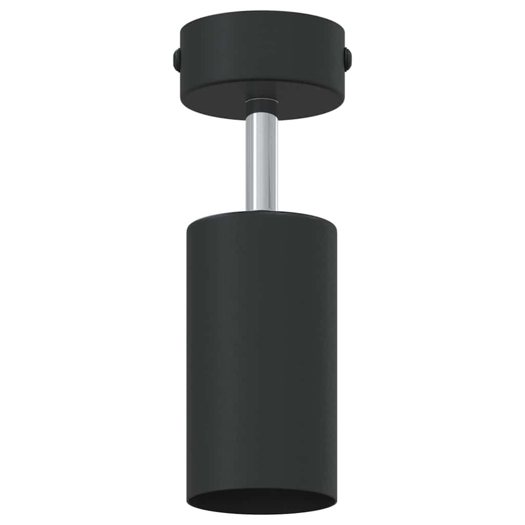 Ceiling Spotlight with Spotlights Black 6 x 6 x 16 cm Metal
