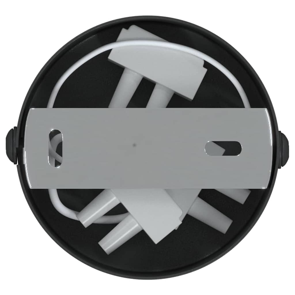 Ceiling Spotlight with Spotlights Black 6 x 6 x 16 cm Metal