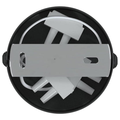 Ceiling Spotlight with Spotlights Black 6 x 6 x 16 cm Metal