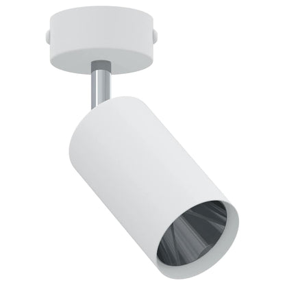 Ceiling Spotlight with Spotlights White 6 x 6 x 16 cm Metal