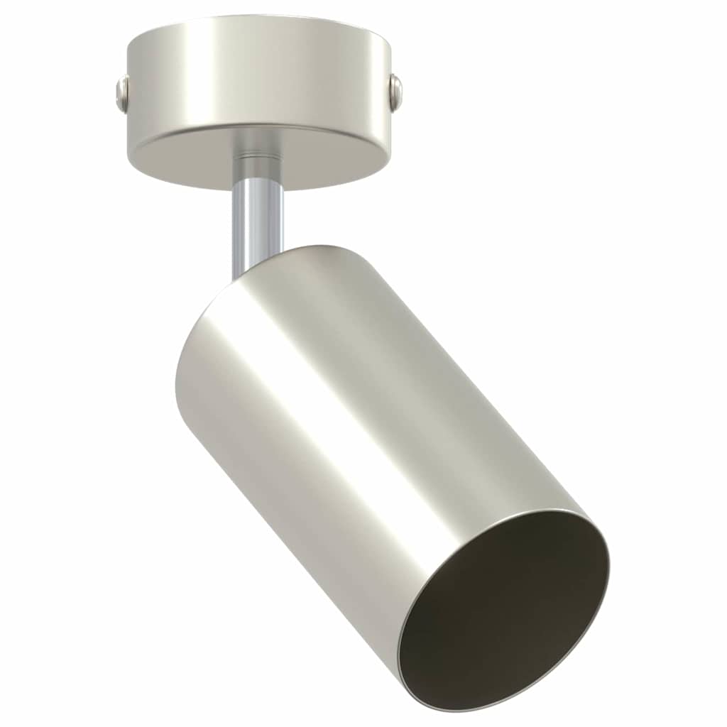 Ceiling Spotlight with Spotlights Nickel 6 x 6 x 16 cm Metal
