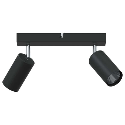 Ceiling Spotlight with Spotlights Black 26 x 6 x 16 cm Metal