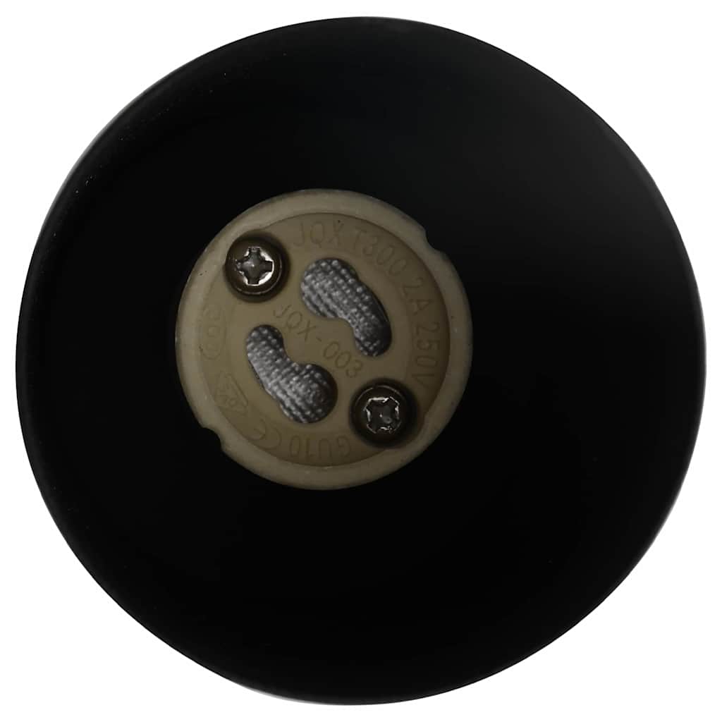 Ceiling Spotlight with Spotlights Black 38 x 6 x 16 cm Metal
