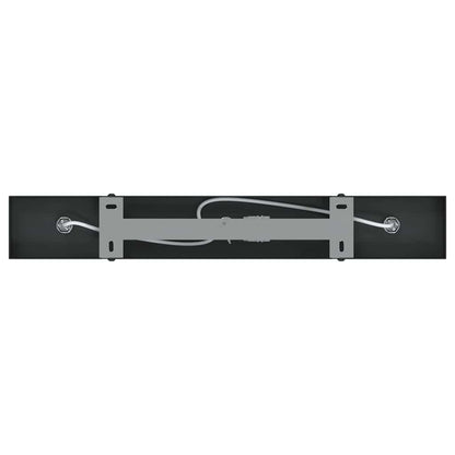Ceiling Spotlight with Spotlights Black 38 x 6 x 16 cm Metal