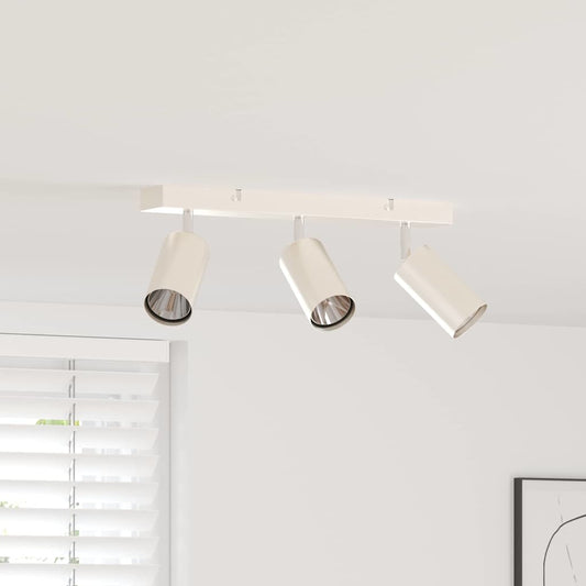 Ceiling Spotlight with Spotlights Nickel 38 x 6 x 16 cm Metal